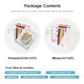 Gate Counrtyard Scenic Cross Stitch Kits Aida 14ct 16ct 11ct Printed Canvas Fabric Needlework DIY Embroidery Home Decor Crafts.