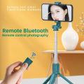 R1S Adjustable 4 in 1 Multifunctional Monopod Selfie Stick & Tripod with Selfie Light & Wireless Bluetooth Remote Control - Selfie Stick.