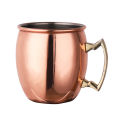 GC Moscow Mule Copper Mugs Hand-made 304 Stainless Steel Copper Mugs For Cocktails Whiskey Champagne Wine. 