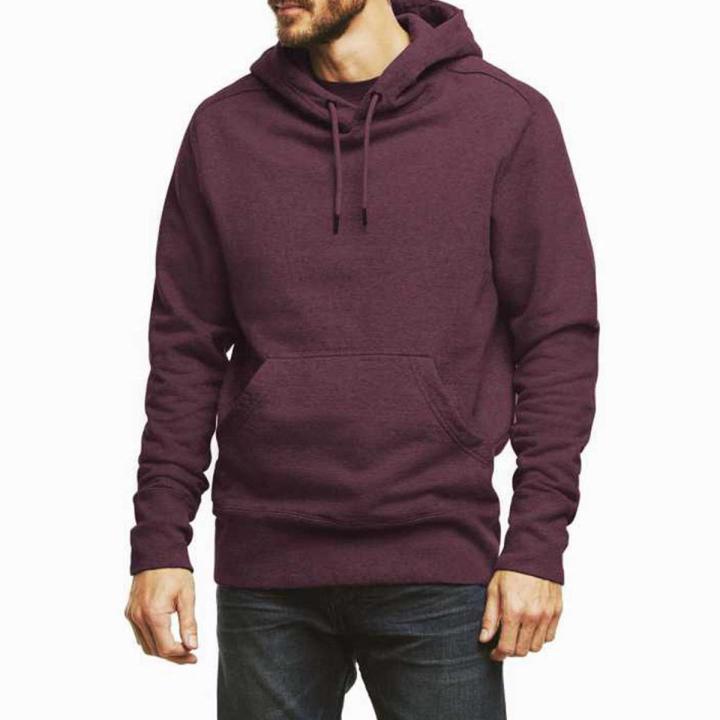 Solid Maroon Color Winter Stylish Hoodie for Men