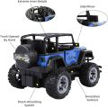 RC Truck Jeep, 4WD Off-Road Remote Control Car SUV with Light Metal Racing Vehicle Toy Car with Spring SuspensionDoor OpenStorage Case for Kids Boys.