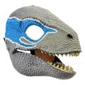 Halloween Cosplay Dinosaur Mask Natural Latex Dinosaur Toy Head Moving Chin Raptor Dinosaur Mask. 