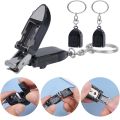 【The Edge of Beauty】nail clipper portable keychain fingernail cutter stainless steel nail folding nail clippers durable nail trimmer file manicure tools. 
