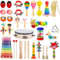 Musical Instruments Toys for Toddler Montessori Baby Wooden Percussion Instruments Xylophone Toy Preschool Educational Music Toy. 