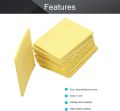 1pcs Soldering Sponge 60mm x 60mm for Iron Tips, Soldering Iron Cleaning Sponge Solder Tip Welding Clean Pads, Yellow Square. 