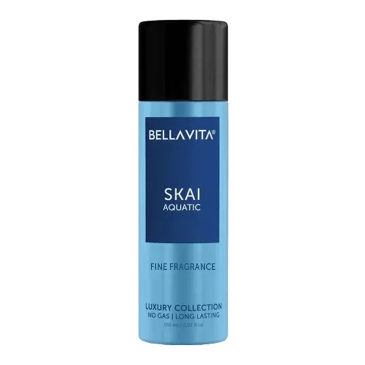 Indian product Bellavita skai aquatic body spray used for male