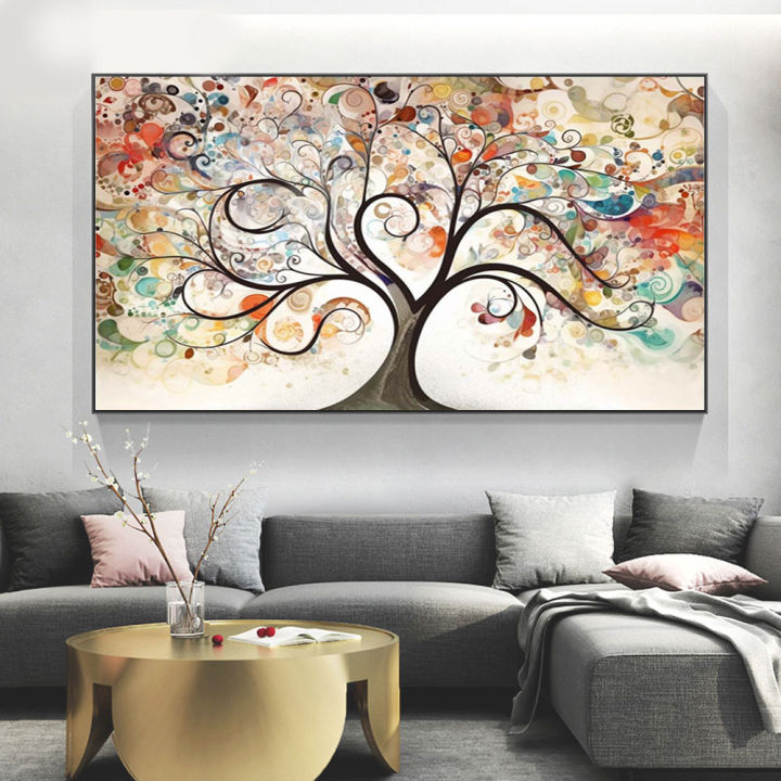1pc The Fantasy Love Tree Canvas Painting Posters And Prints Wall Art Pictures For Living Room Bedroom Decoration