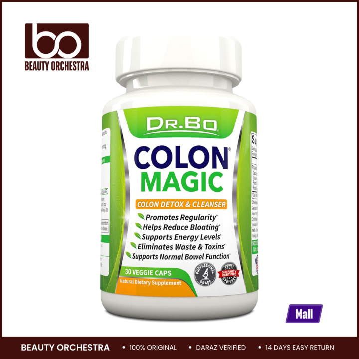 Dr Bo Colon Magic Colon Detox & Cleanser - 30 Veggie Caps