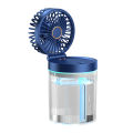 Humidification Fan Water Cooling Fan USB Mini Small Fan Desktop Fan 2024 Summer New Home Foldable Cold Air Humidifier Spray Fans.