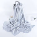 70*180cm Muslim hijab scarf women solid satin wrap headscarf ladies matte fabric foulard Malaysian femme shawls Muslim veil.
