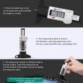 Tread Depth Checker, Tire Tread Depth Gauge Accurate Metal Probe Large Display Portable for Truck.