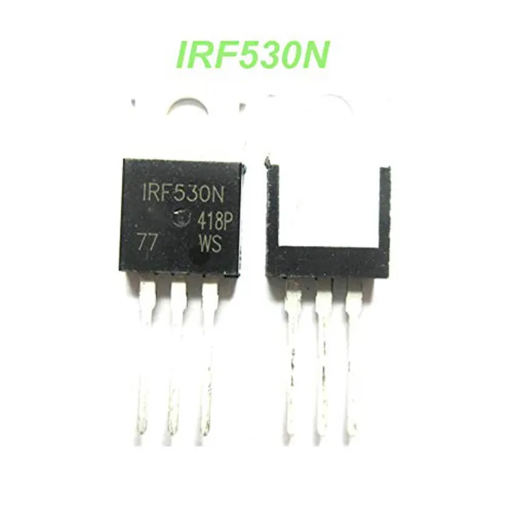 IRF530PBF IRF530 IRF 530 100V 14A 79W TO-220 N-Channel Power MOSFET 3 Pin IC Power Transistor Field Effect MOSFET IC Electronic Components Electrical Circuitry & Parts