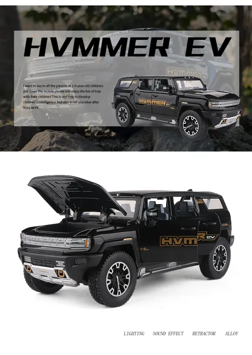 1:24%20for%20Hummer%20EV%20SUV%20Off-Road%20Alloy%20Car%20Die%20Cast%20Toy%20Car%20Model%20Sound%20and%20Light%20Children's%20-%20Image%207