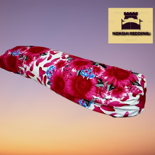 Side pillow cover Kol balish cover Kolbalish cover Cotton cover Cotton side pillow cover round 34 and long 39 inch standard size Check pattern 1pcs