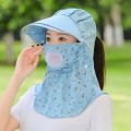 Sun Hat Women's Summer UV Protection Cover Face Summer Hat Spot Cap Sun Protection Wide Brim Full Face Sun Cycling. 
