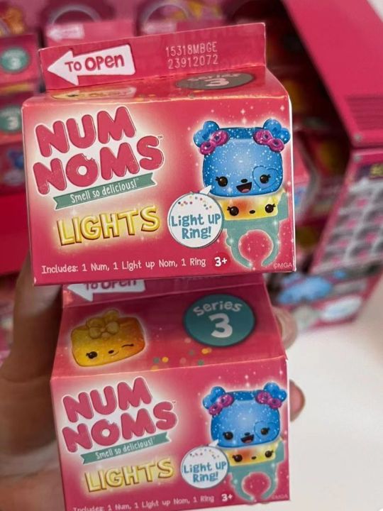 Num Noms lights up ring Slime So Delicious Surprise Toys Mystery Makeup Lip Gloss Smell Snackables Kawaii Dolls