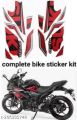 Suguki Gixxer SF Bs6( 2020) Motorcycle full body kit set sticker-  Red. 