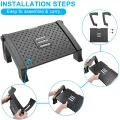 Adjustable FootRest, Desk Footrest with Massage Function, Non-Slip Foot Stools Great for Home & Office Accessories. 