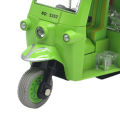 【Toy life hall】Tricycle Model Simulation Display Souvenirs Alloy Back Diecast Gift for. 
