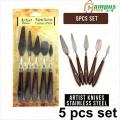 Painting Spatula Set- 5 pcs Palette Set for Mixing Paints.