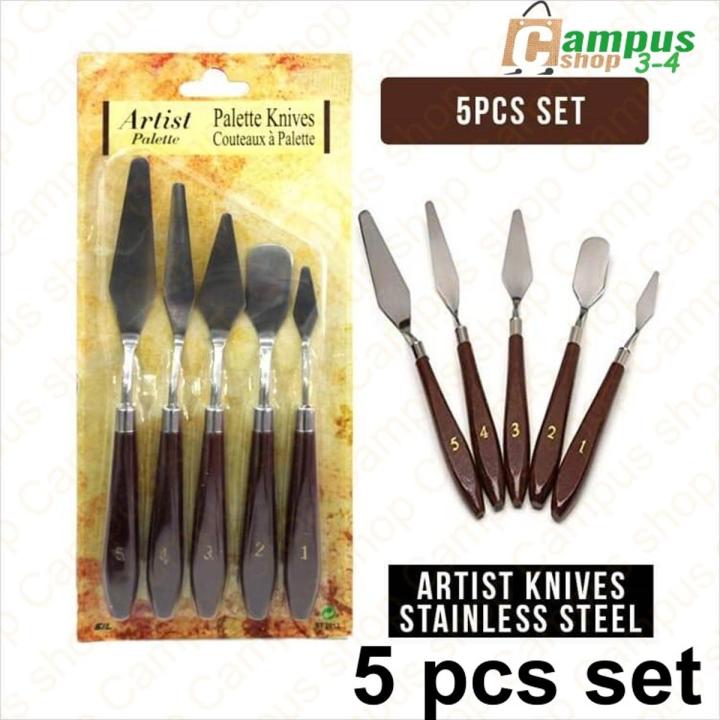 Painting Spatula Set- 5 pcs Palette Set for Mixing Paints