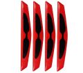 Universal 3D Car Door Edge Anti-Collision Strip Protector Guard Reflective Stickers (4pcs Combo). 