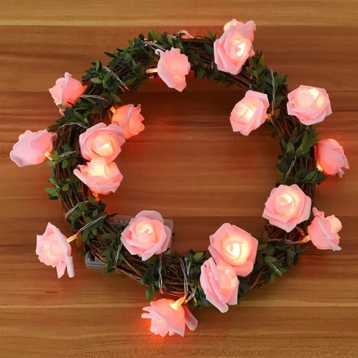 10/20Leds%20White%201.5/3Meter%20Rose%20Flower%20String%20with%20Lights%20Wedding%20Table%20Centerpieces%20Decorations%20Glowing%20Artificial%20Rose%20Garland%20-%20Image%206