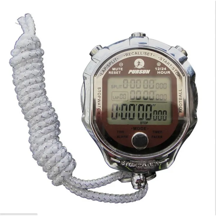 Digital Srt Stopwatch Timer with Large LCD Display  1/1000 Second Srts Chronograph Counter Timer for Outdoor Srts Running