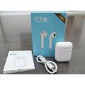 i11 TWS Bluetooth 5.0 Headphones Ear Pods Wireless Bluetooth Earphones with Wireless Charging Case- White. 