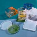 5Pcs Silicone Coaster Mold Cups Mats Storage Box Epoxy Resin Mould DIY Craft. 