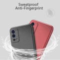 Tokifu For OPPO A55 4G Back Cover Matte Simple Solid Color Soft Silicone TPU Case +Lanyard. 