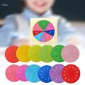 Math Learning Toys Circles for Age 6 7 8 9 10 Children Kids. 