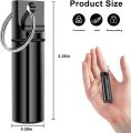 Capsule Box Keychain, Travel Case Ring Portable Aluminium Alloy Mini Tablet Organizer Case Container.