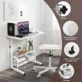 Double Layer Adjustable Reading Table (Moveable & Height Adjustable Laptop Table with 2 Shelves / Study Table / Side Table). 