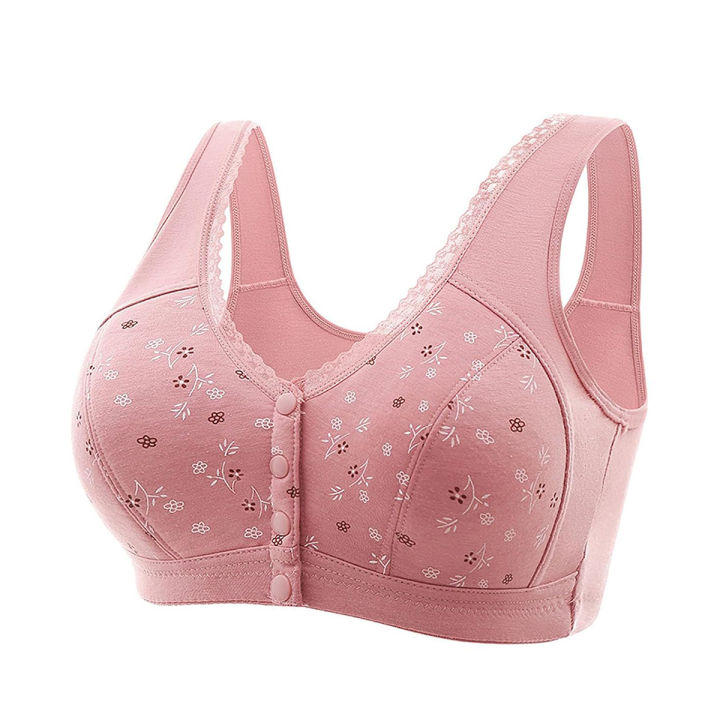 Rosy Fair Front Closure Bra for Seniors - Elegant and Comfortable Design