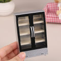 1/12 Dollhouse Simulation Refrigerator Freezer Model Dollhouse Mini Furniture Accessories Dolls House Decoration Toys. 