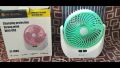 Joy Super, - AC/DC JY-1880 Professional Rechargeable fan lithium rechargeable mini table fan with LED light Oscillating Angle 45 Degrees. 