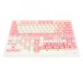 Keycap Set, 135 Keys PBT Mechanical Keyboard Keycaps Cream Strawberry Pattern for 87 Mechanical Keyboard for 108 Mechanical Keyboard. 