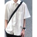 dkShirt Summer Japanese Shirt Boys Suit Trendy Pu Shuai Hong Kong Style Teen Trend Men's Suit. 