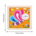 Small Puzzle Children's Puzzle 9 Pieces Of Woody Forest Animal Story Puzzle.