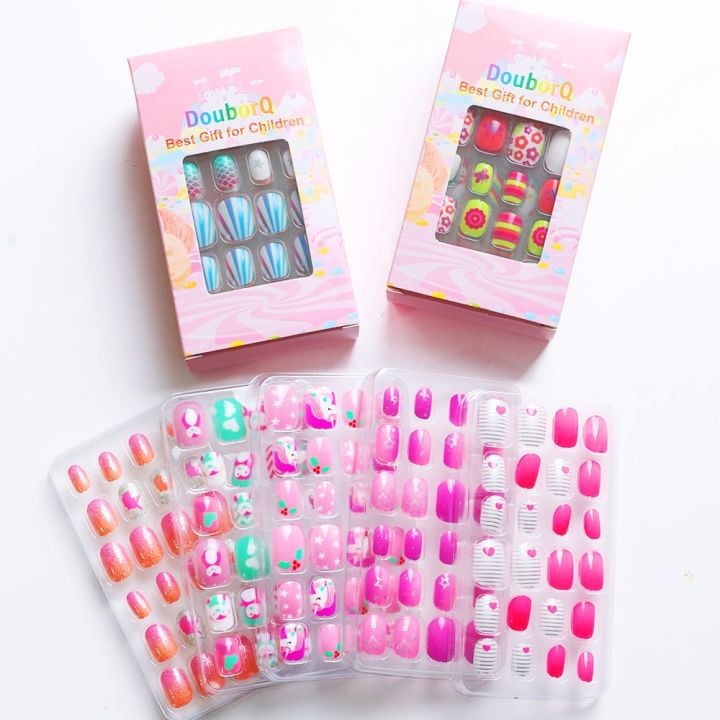 120Pcs%20Candy%20Child%20Nail%20Tips%20Kids%20False%20Nail%20Girls%20Cartoon%20Press%20on%20Nails%20Colorful%20Festival%20Tips%20Nail%20Decor%20Cute%20Manicure%20Tools%20-%20Image%203