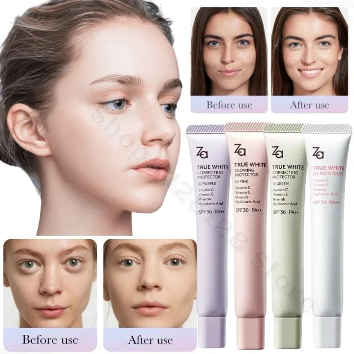 Za%20Isolation%20Cream%20Invisible%20Pores%20Brightening%20Skin%20Tone%20Moisturizing%20Concealer%20Makeup%20Primer%20Modifying%20Redness%20and%20Dark%20Yellow%20-%20Image%202