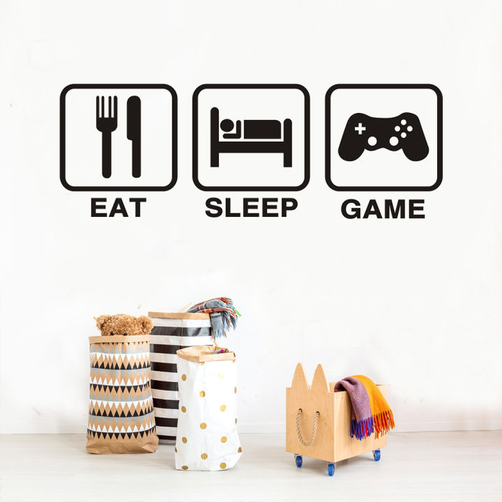 Unique Make - Wall Sticker Games Sleep Removable Self -Eat PVC Home Decoration Sticker - Wall Sticker - Innovative Design