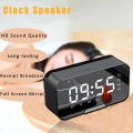 G10 Wireless Speaker 5.0 Loudspeaker Alarm Clock Radio W/ Mirror LED Display Supports TF Card AUX AUDIO Playback BT Speaker. 