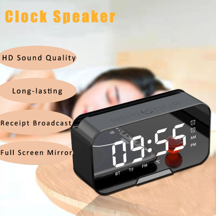 G10%20Wireless%20Speaker%205.0%20Loudspeaker%20Alarm%20Clock%20Radio%20W/%20Mirror%20LED%20Display%20Supports%20TF%20Card%20AUX%20AUDIO%20Playback%20BT%20Speaker%20-%20Image%203