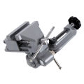 Universal Table Vise with 360 degrees Swiveling Head Clamp for Crafting Painting Sculpting Electronics Soldering 3-inch Rotatable Tabletop Clamp Vice.
