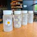 500ml Plastic Water Bottles Daisy Transparent Bottle Outdoor Sports Water Cup Water Mug Student Portable Mug. 