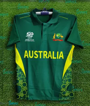 Australia T20 World Cup Jersey - Short Sleeve Collar Polo Jersey For Men - Australia Jersey 2024