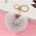 Cute Bag Attachment Soft Keychain Heart keyring for Ladies.