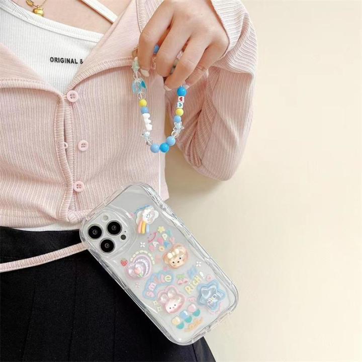 Korean%203D%20Bear%20Hang%20Phone%20Chain%20Lanyard%20Clear%20Soft%20Case%20For%20iPhone%2015%2014%20Pro%20Max%2011%2012%2013%20Mini%20XR%206%208%207%20Plus%20X%20XS%20SE%20Cute%20Cover%20-%20Image%205